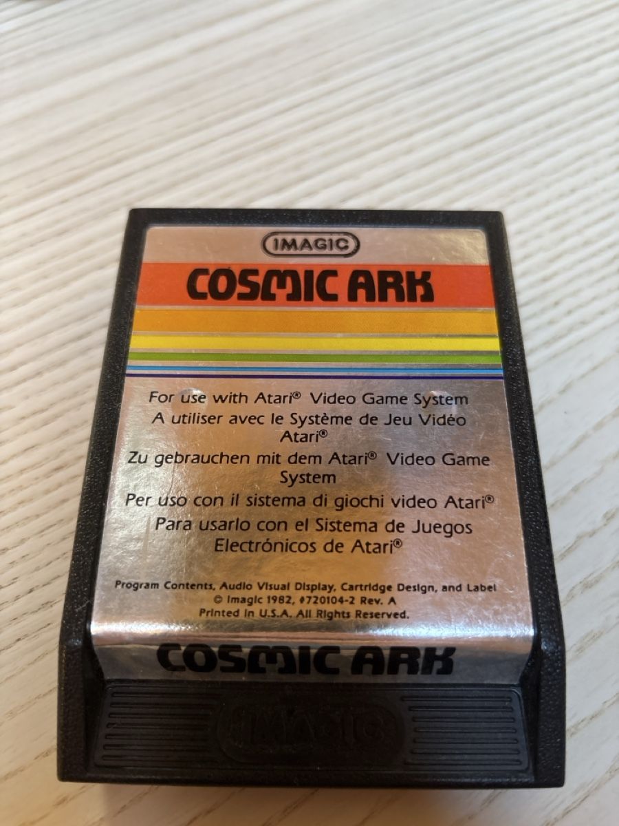 Atari Giochi: Cosmic Ark Video Game Cartridge for Atari System 1982 – Usato da Wilderswil venduto da 2ndlife_24