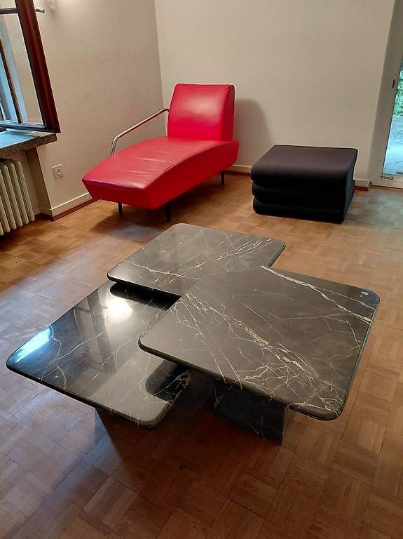 Set di tavolo e panche: Marmor Couchtisch Set 3 Stk. modern gebraucht – Usato da Binningen venduto da eli_rcf2 2