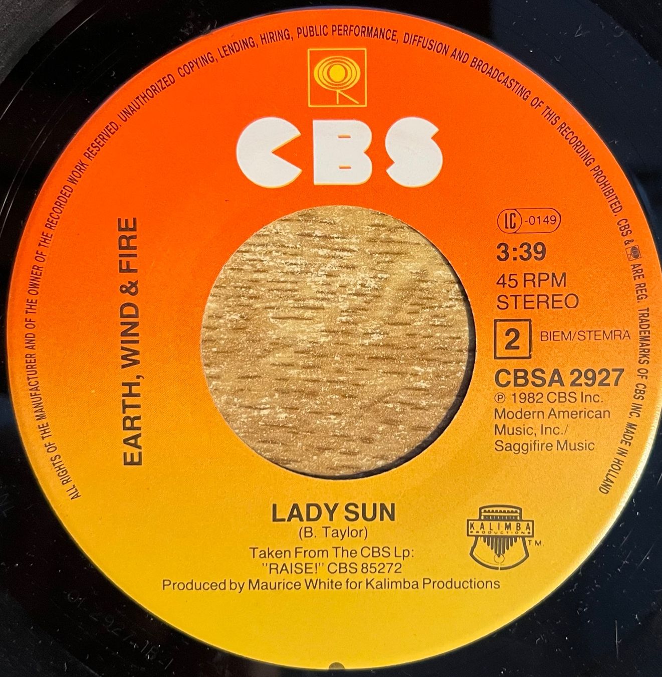 Vinyles: EARTH, WIND & FIRE - FALL IN LOVE WITH ME – D'occasion à Bussigny par vinyl-pas-cher 3
