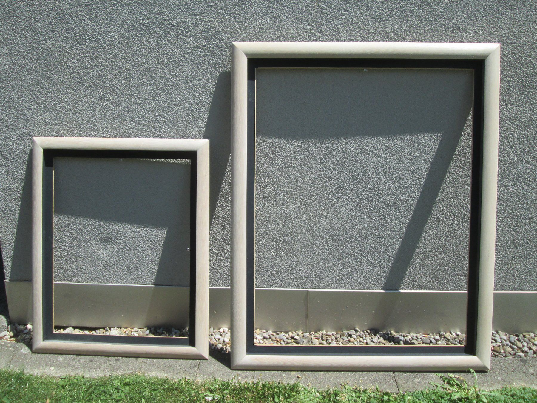 Cornici: 2 prof. gefertigte Bilderrahmen, Eiche / 165x133 und 116x96 – Usato da Rapperswil SG venduto da designandmore