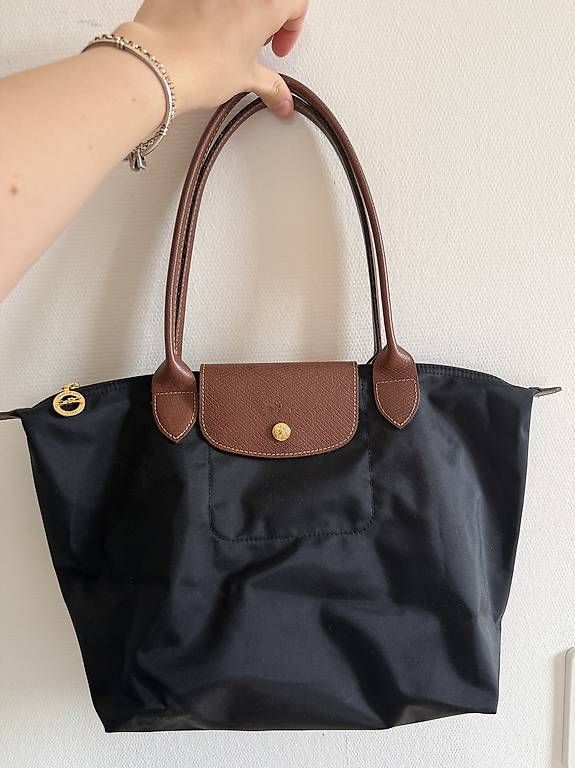 Longchamp Borse da donna: Longchamp Le Pliage Tote Bag Black/Brown – Usato da Zürich venduto da nef_z5q5 1