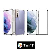 Hülle Anti-Slip Grip mit glas für Samsung Galaxy A51