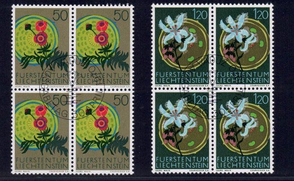 Tutti i francobolli: Liechtenstein Serie 4er Blocks 1970 – Nuovo (secondo la descrizione) da Pfäffikon ZH venduto da Romulus 1