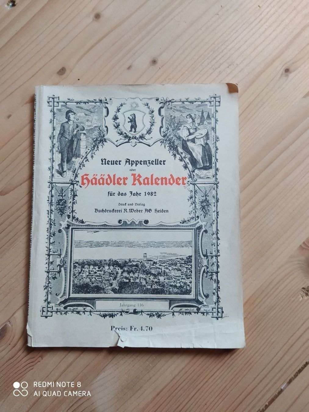 Calendari: Appenzeller Häädler Kalender – Usato da Appenzell-Steinegg venduto da lichs