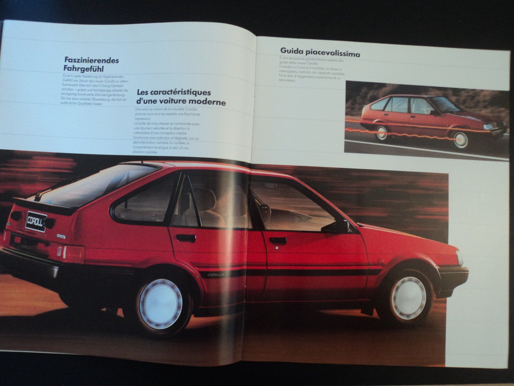 Toyota Documenti: Prospekt Toyota Corolla 1984 – Usato da Schwarzenburg venduto da modelCARama 1