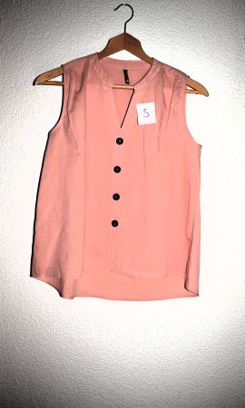 lachsfarbene Sommerbluse Gr. M, Top Zustand