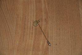 Tischtennis Schläger ca. 2cm - goldige Anstecknadel