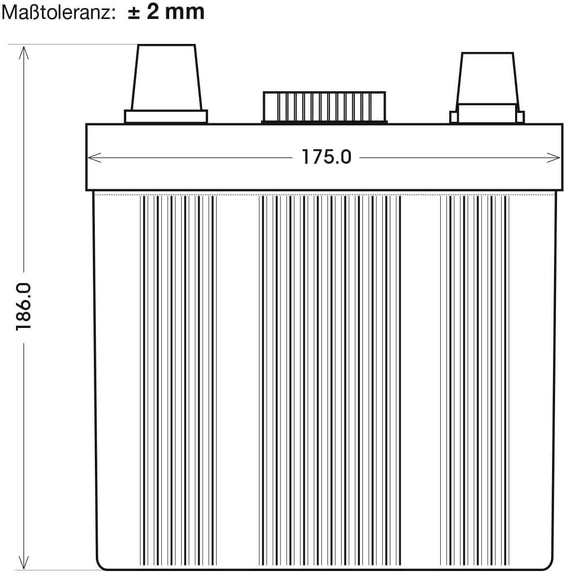 Batterie: BIG Oldtimer 6V 66Ah Autobatterie – Nuovo e nell'imballaggio originale da Bottighofen venduto da zaap 5