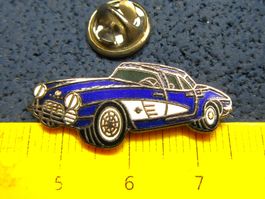 CHEVROLET CORVETTE C1 AUTO PIN ENAMEL SILBRIG VINTAGE