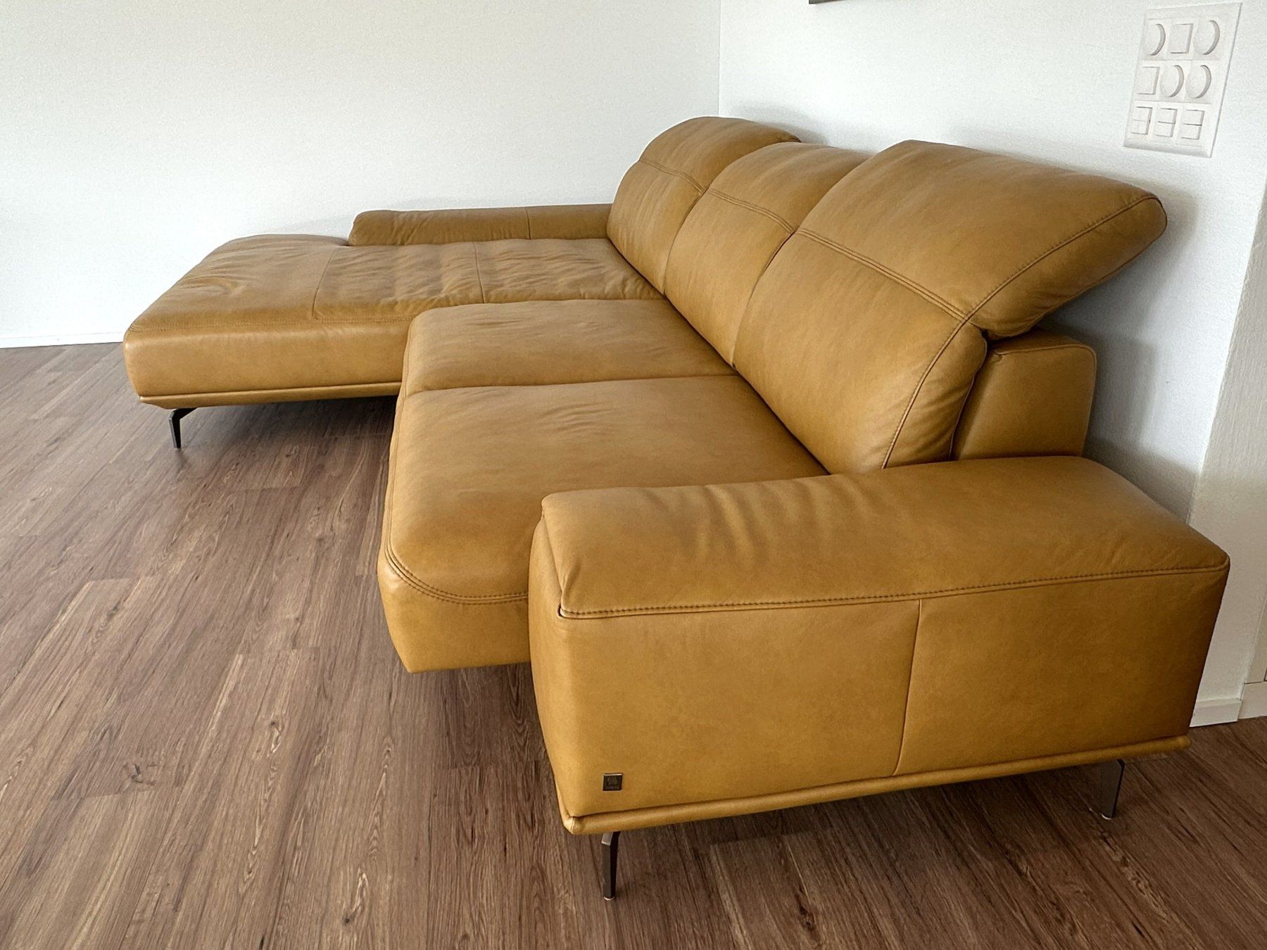 Musterring Sofas: Ecksofa Musterring Leder senfgelb – Neu (gemäss Beschreibung) aus Vaduz von Zao66 4