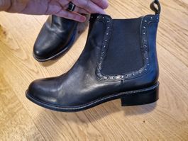Stiefelette Gr. 41 Neu Lazamani Leder