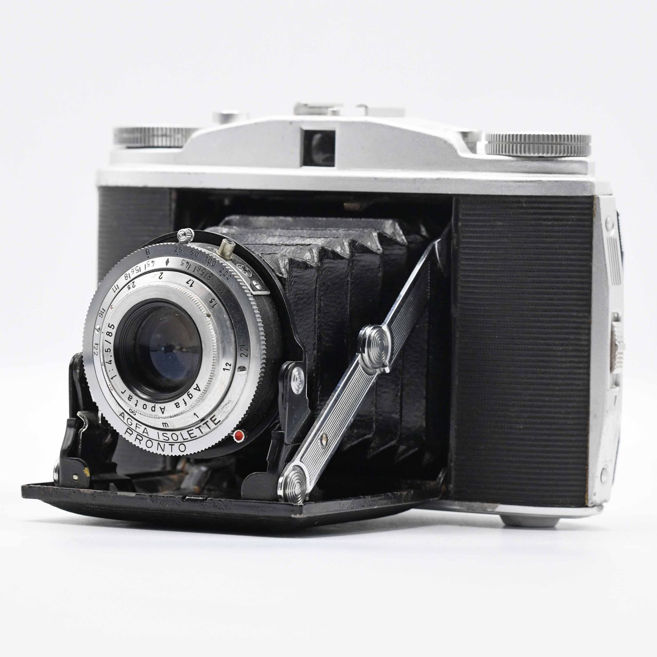 Agfa Fotocamera: Agfa Isolette I - Apotar 85mm F/1.4 – Usato da Bellinzona venduto da CarpiFotoSA 7
