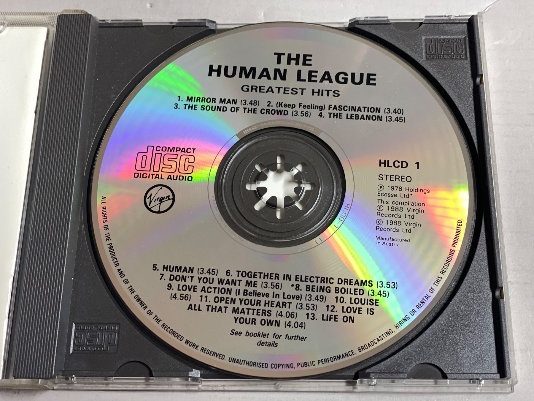CDs: Human League – D'occasion à Muri b. Bern par AdidasCollector 2