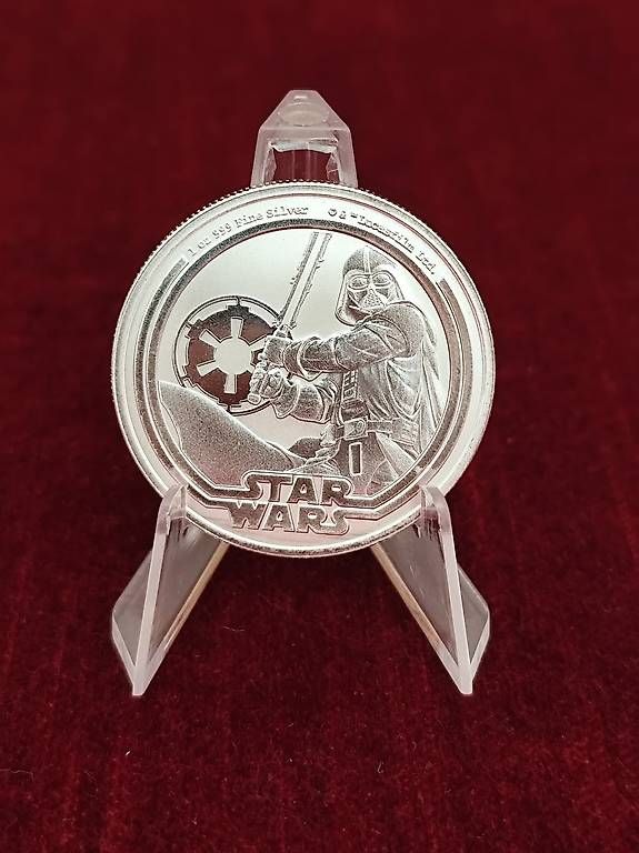 Tutti le monete: 1 OZ Silbermünze Star Wars Darth Vader – Nuovo (secondo la descrizione) da Diepoldsau venduto da Unique-Coins 1
