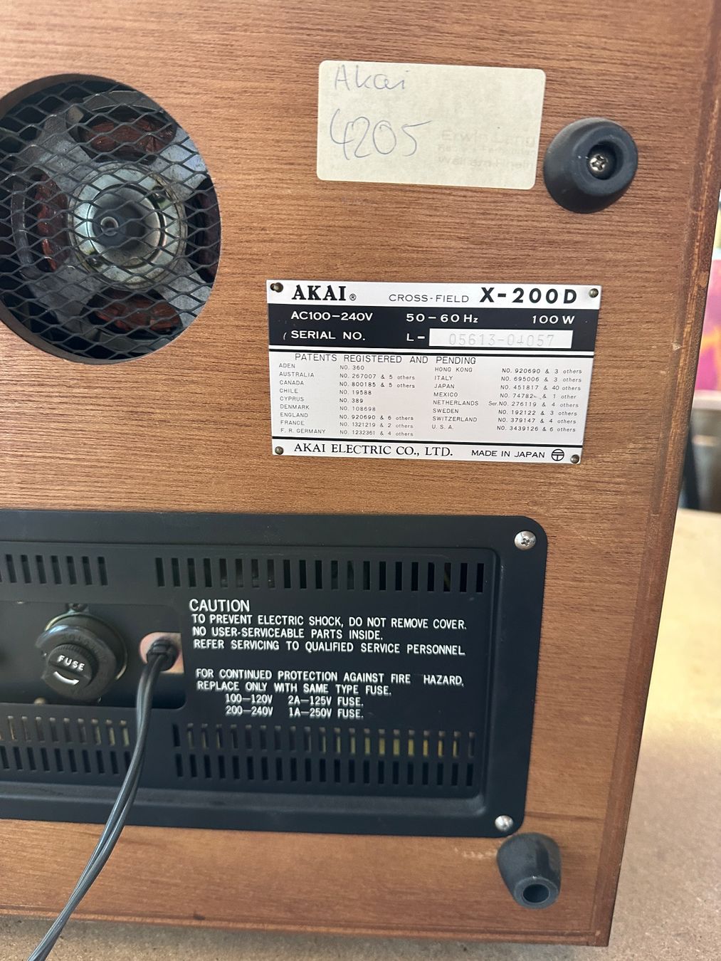 Akai Appareils à bandes: Tonbandgerät Akai, Modell Custom Deck X-200D – D'occasion à arlesheim par Art.en1 3