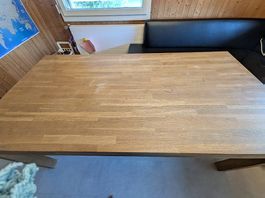 Esstisch Eiche (180 x 90 cm)  Stabil & einfach zerlegbar