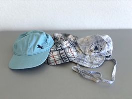 Baby Mütze Sonnenhut Kappe Gr.45 Baumwolle