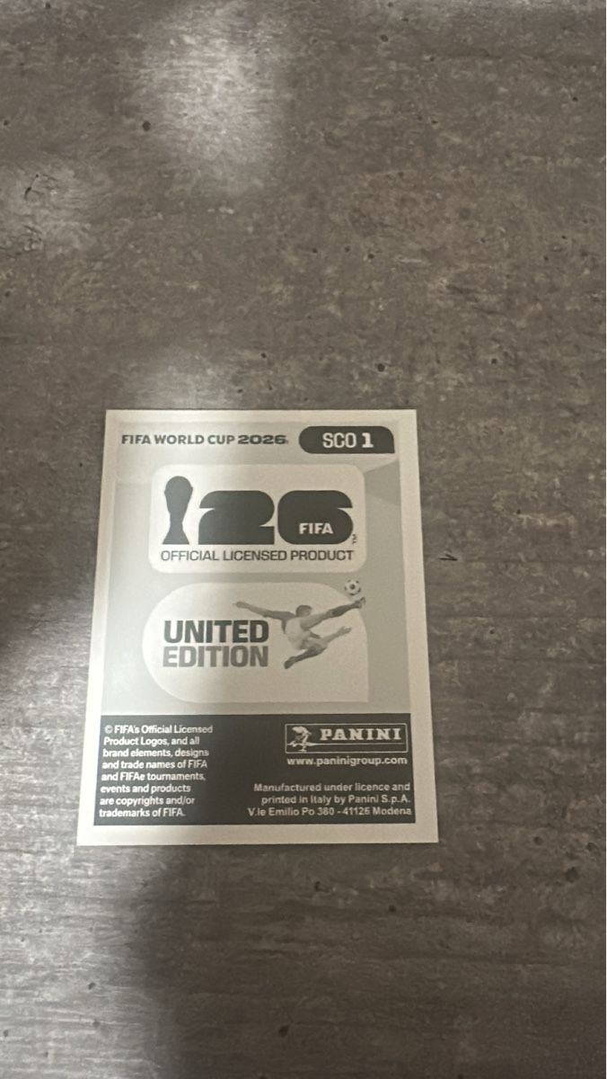 Panini Carte collezionabili: SCO 1 , FIFA WORLD CUP 2026 PANINI – Nuovo (secondo la descrizione) da Frauenfeld venduto da 1PegPeg1 1