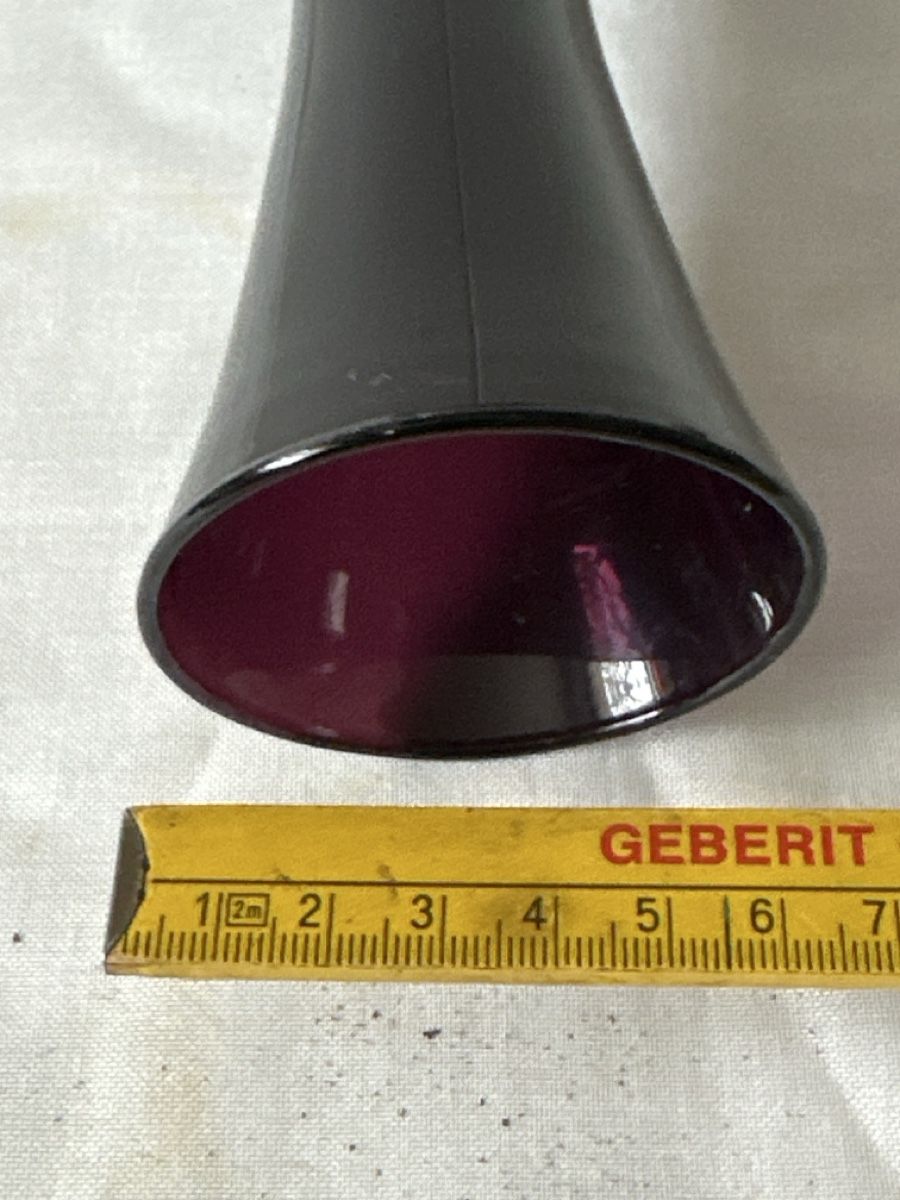 Vasi & Recipienti: Schöne, dunkle Vase mit Farbakzent rötlich  – Usato da Zürich venduto da Chaeffeler 4