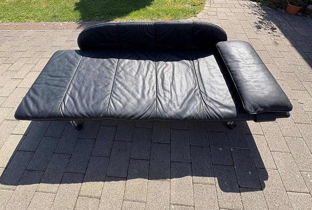 Sedie a sdraio: Liege aus Schwarzem Leder – Usato da Zürich venduto da James_Kr 2