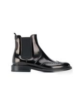 Saint Laurent Schicke Leder Chelsea Boots, Schwarz Gr. 37