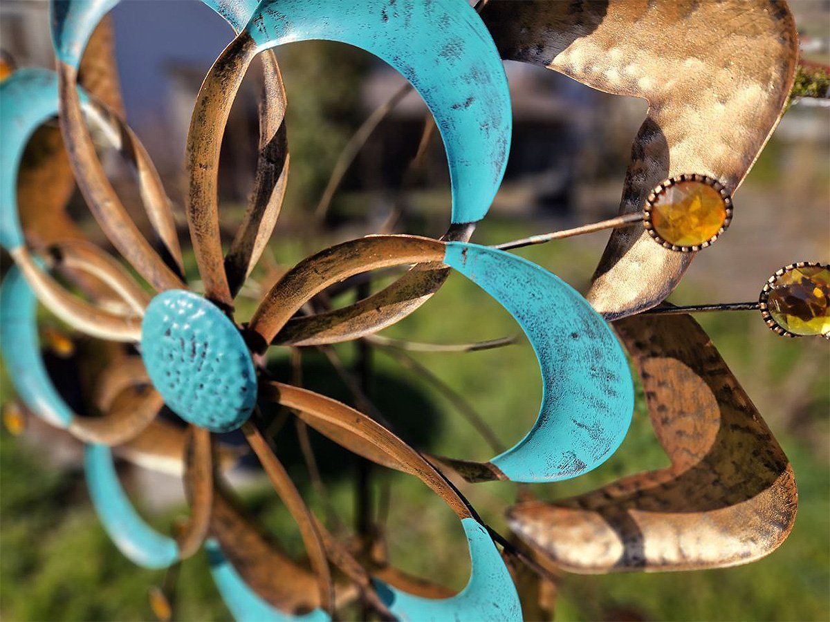 Tutte le decorazioni: Windrad Blume Metall 160cm D:52.5cm – Nuovo e nell'imballaggio originale da Matzendorf venduto da Gartendeko-Shop 2