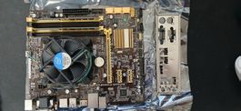 SCHEDA MADRE ASUS B85M-G, CON CPU I7-4790 E RAM 2x8GB DDR3