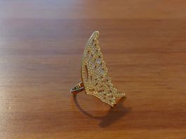 Sehr schöne & elegante Swarovski Ring Butterfly Größe 57/58