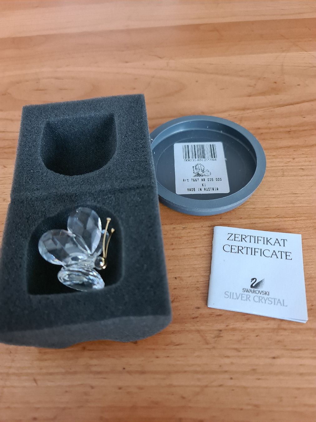 Swarovski Statuette: Swarovski Figur Schmetterling Originalverpackt  – Usato da henau venduto da Rockj 3