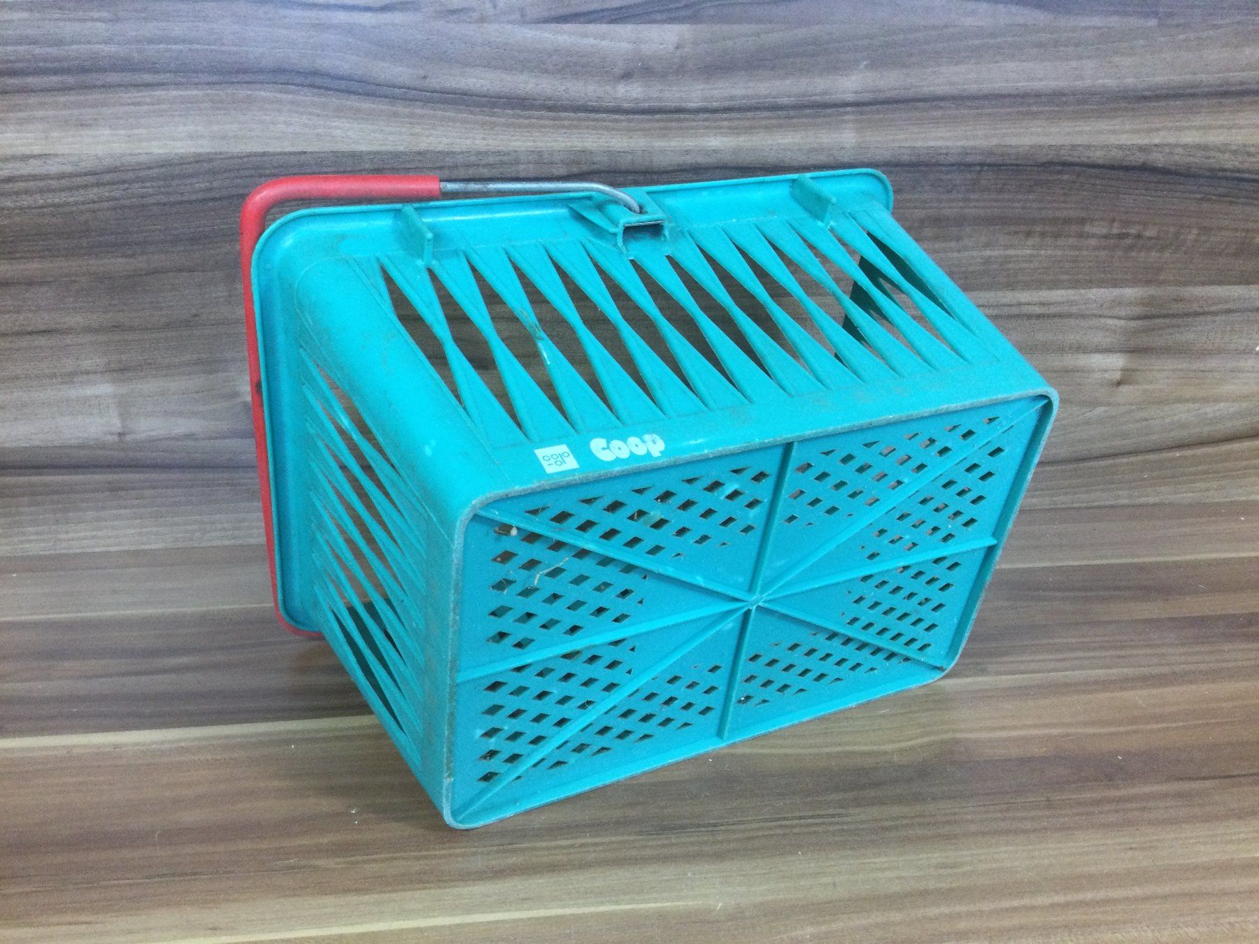 Schilder: Gebrauchter Coop Korb Vintage Einkaufskorb – Gebraucht aus Wangen SZ von kuriosum12 2