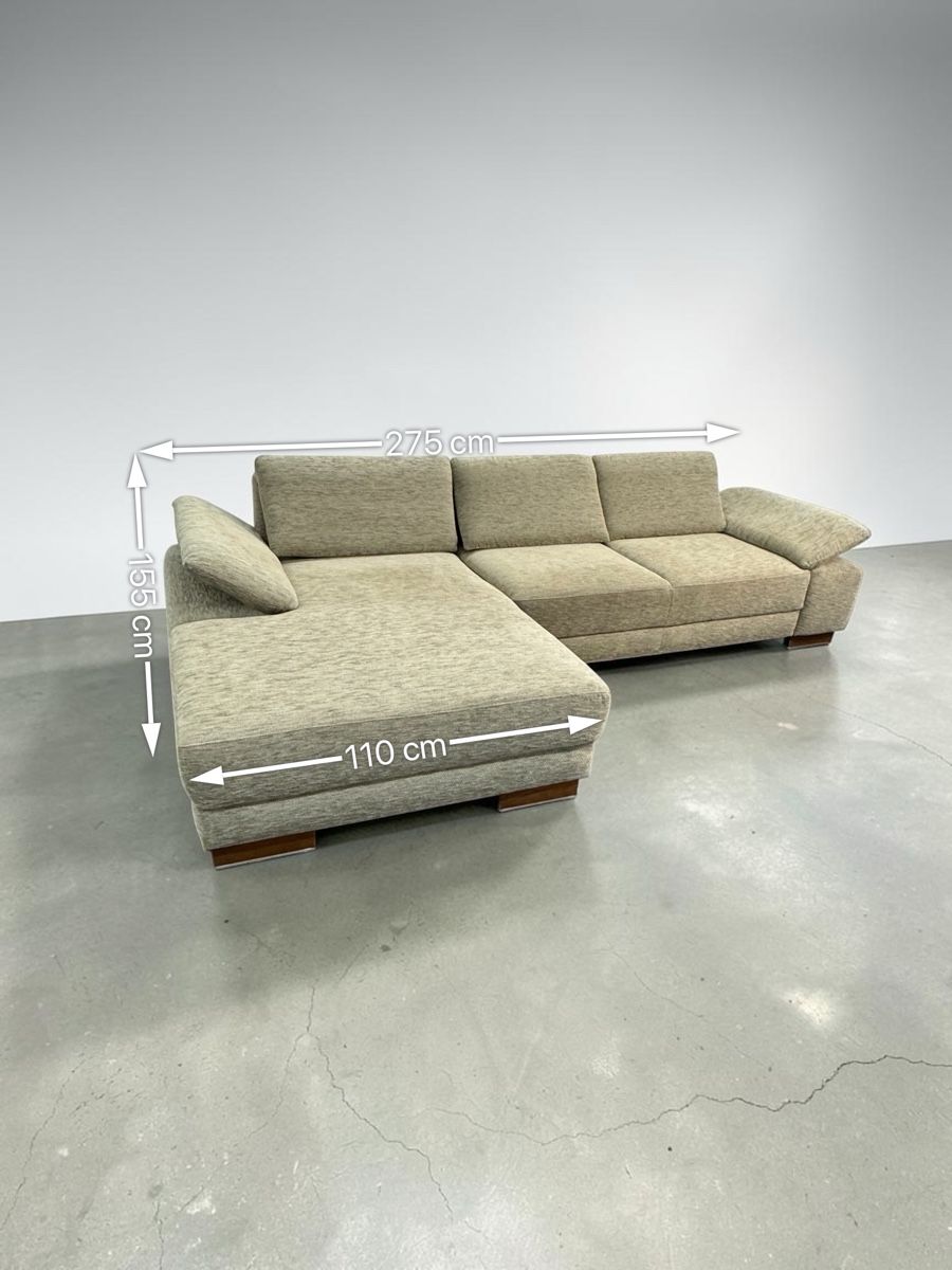 Sofas: Ultsch Polstermöbel Ecksofa Beige-Silber  – Gebraucht aus Fehraltorf von Sofalab.swiss 8