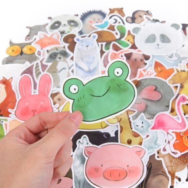 Aufkleber: 50 TIER STICKER - AUFKLEBER - WASSERFEST – Neu und originalverpackt aus Kriens von swissgadget 4