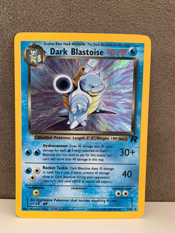 Pokemon Dark Blastoise Holo Rare Team Rocket ENG 3/82 Kaufen auf Ricardo