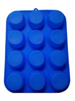 Silikon Backform 12 Muffin - 33 x 25 x 3 cm - Blau