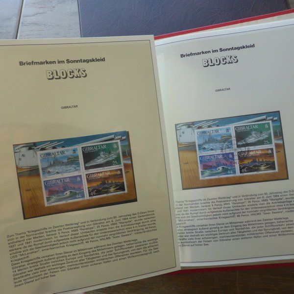 Tutti i francobolli: BLOCKS / BOGEN - GIBRALTAR, GROSSBRITANNIEN, GUERNSEY.... – Usato da Egliswil venduto da Trens01 2