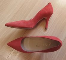 UNISA Pumps Wild-/+Leder / GR.37 koralle / made in Spain NEU