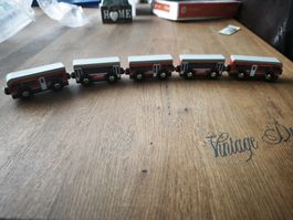Holzeisenbahn Rhb 5 Waggons 
