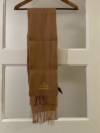 Vivienne Westwood Schal, Beige, Neuwertig, Winter Accessoire