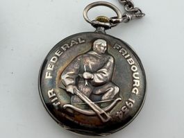 TIR Federal Fribourg 1934 en argent LONGINES