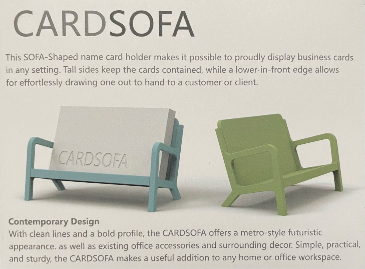 Cartoline: Visitenkarten Halter - Sofa Design  - weisslich – Nuovo (secondo la descrizione) da Wohlen AG venduto da pinkyandgreeny 2