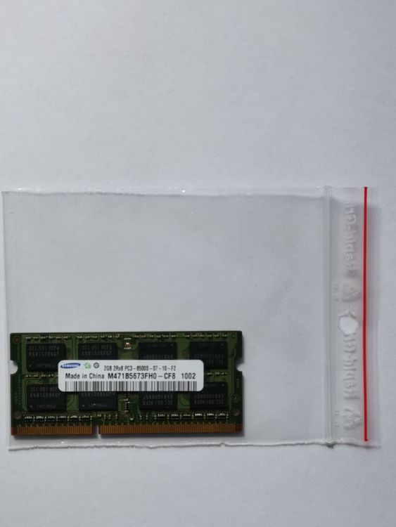 Mémoires / RAM: Notebook-Ram 2GB Samsung 2GB – D'occasion à Mels par Zeppelin08 1