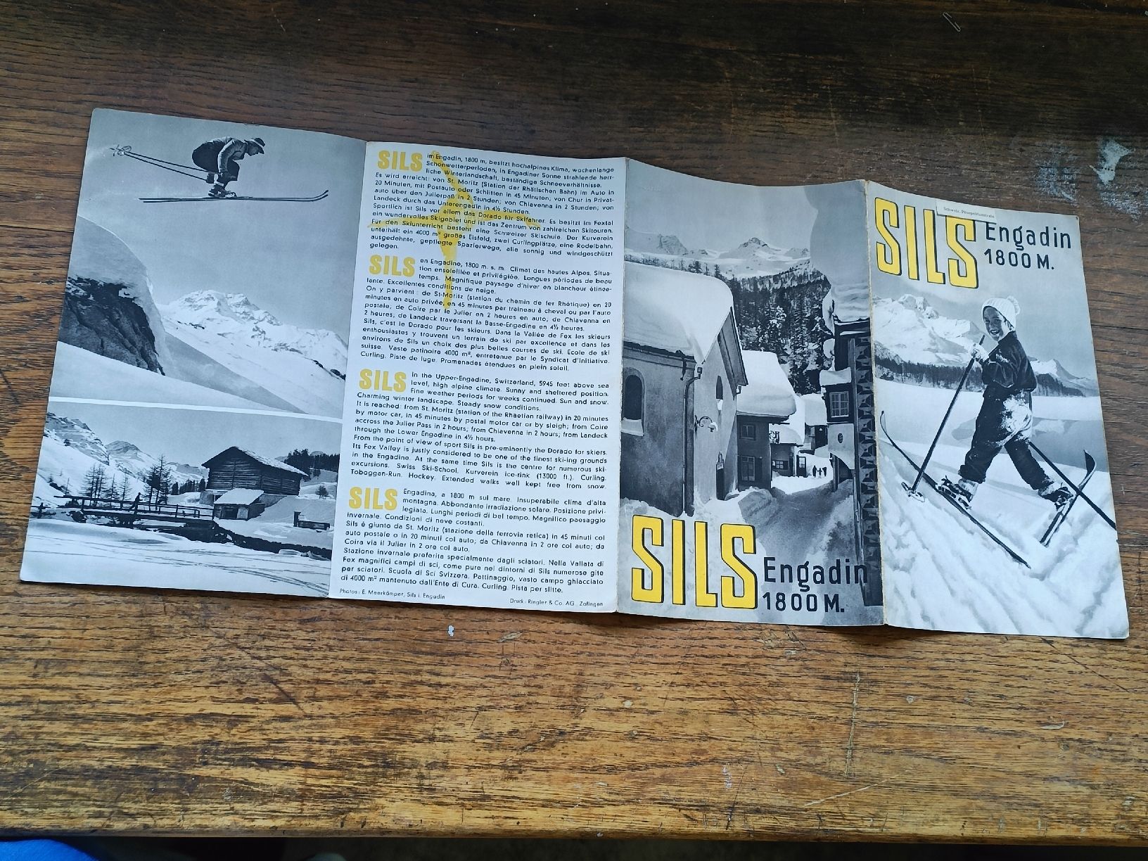 Documenti: Alter Prospekt / SILS Engadin - Ausgabe ca. 1939 – Usato da Brugg AG venduto da Ente015 4