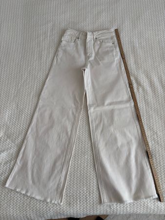 Mango Wide Leg Jeans weiss/offwhite Gr. 34