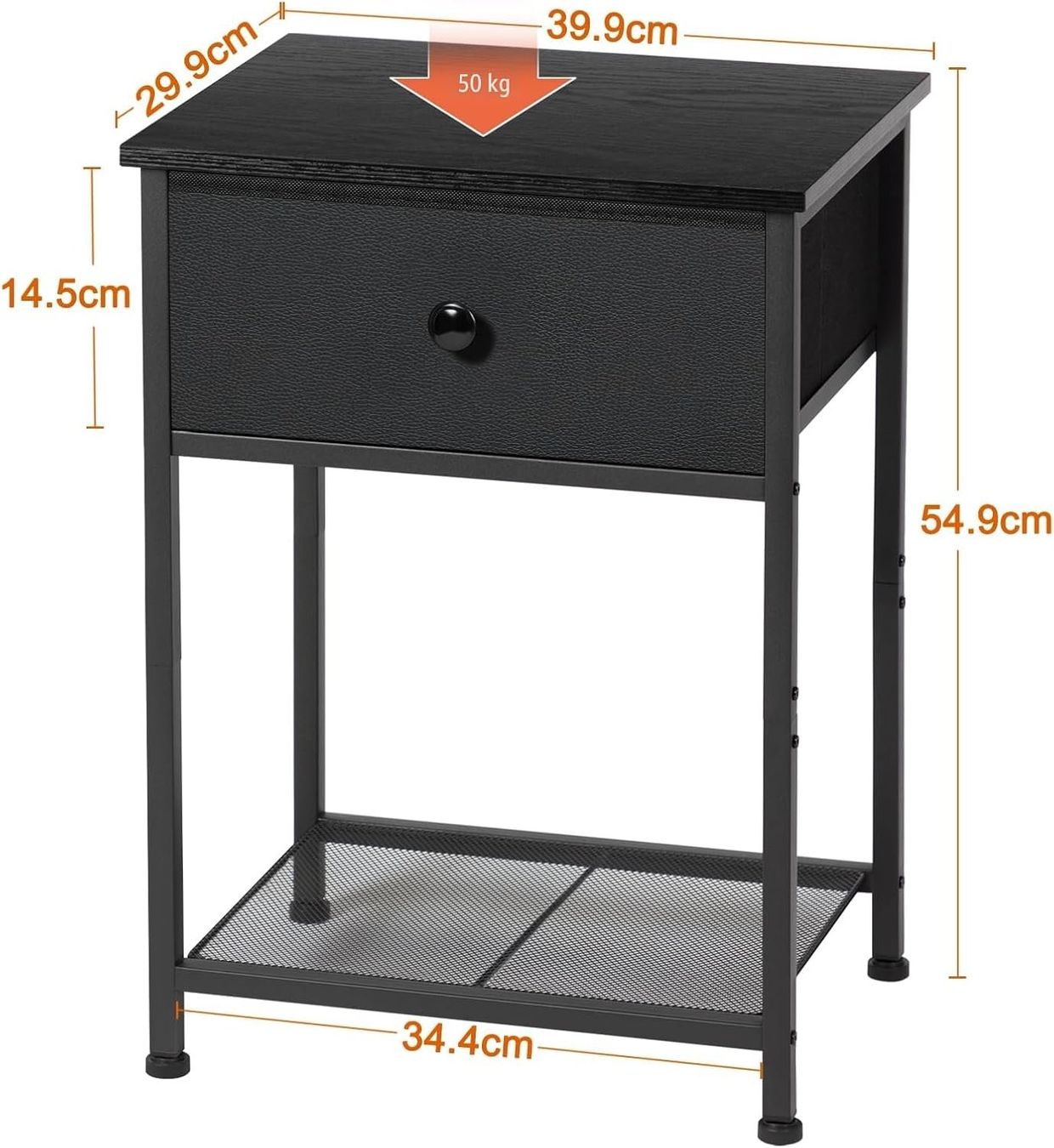 Tables de nuit: Nachttisch 2er Set mit Schubladen Beistelltisch Schwarz – Neuf avec emballage d'origine à Neuhausen par apo_zn9s 2