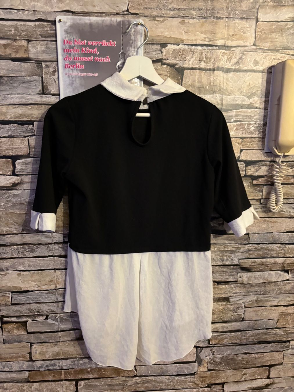 Camicette: Shirt / Bluse schwarz/weiss Gr. S – Usato da Wettingen venduto da Hasta80 1