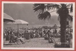 Lugano Lido - Strandbad - Fotokarte 1934