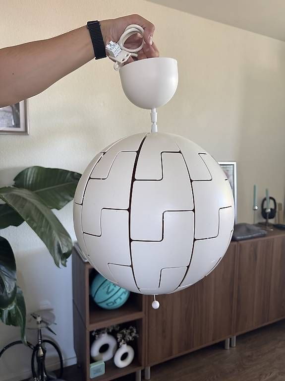 Ikea Lustres & lampes de plafonds: Ikea Hängeleuchte Weiss Deckenlampe – D'occasion à St. Gallen par Zega6 2