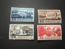 1938 Völkerbund  mit Aufdruck 61-64  super gest. (E1612)