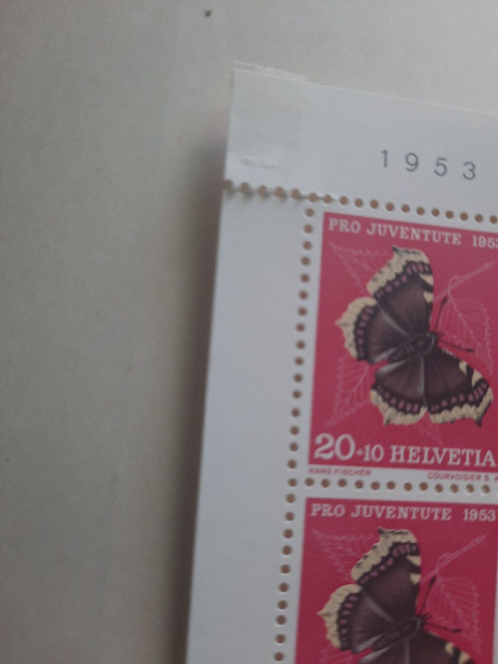 Tutti i francobolli: Kehrdrucke, Pro Juventute, Bogen, 1953 – Usato da Luzern venduto da Namruk01 1