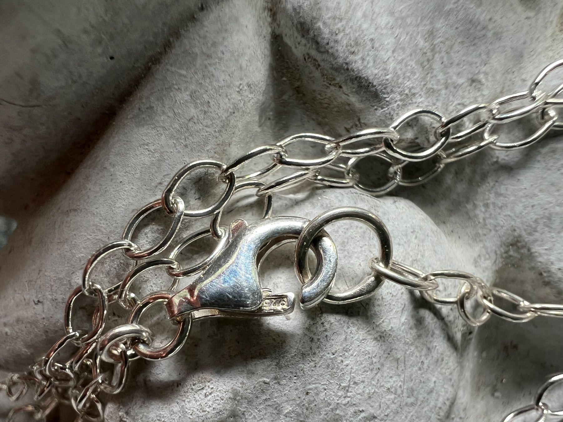 Catenine: Silber Kette 50cm - Durchmesser 2,8mm  - 3,1g - leicht hell – Usato da Bern venduto da Jiffy 3